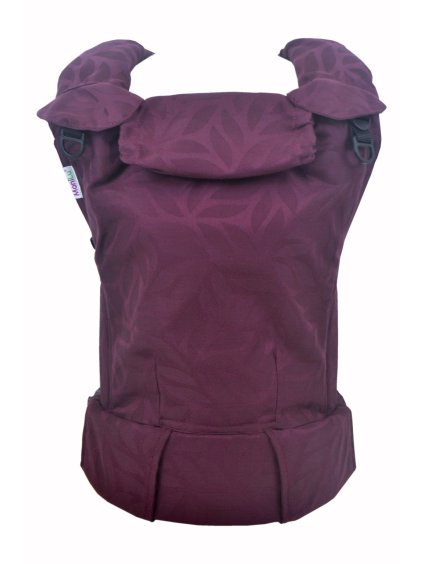 Babycarrier MoniLu UNI Leaves Burgundy