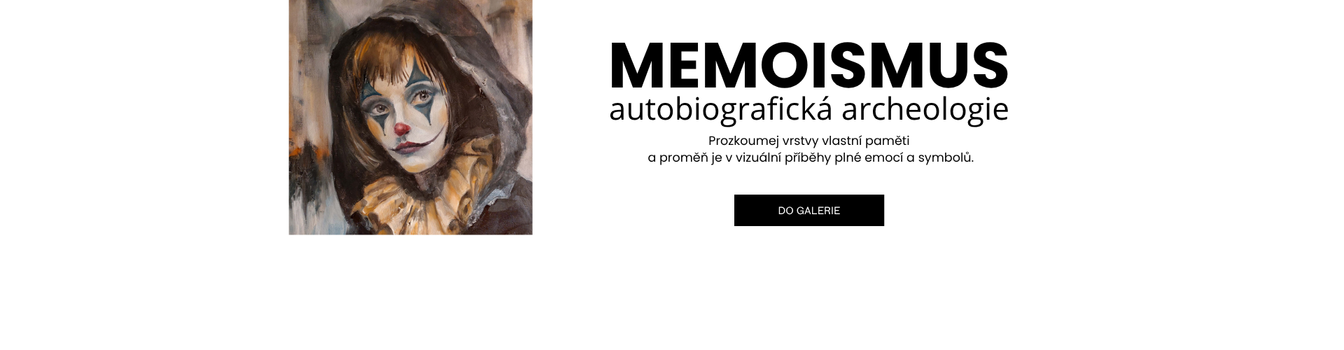 Memoismus – psychologický portrét ženy v masce, originální dílo Moniky Mejzlíkové