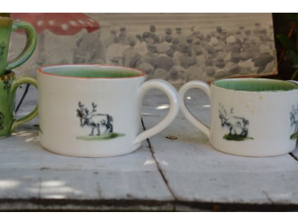 Porcelánový šálek, průsvitní jeleni, 300 ml