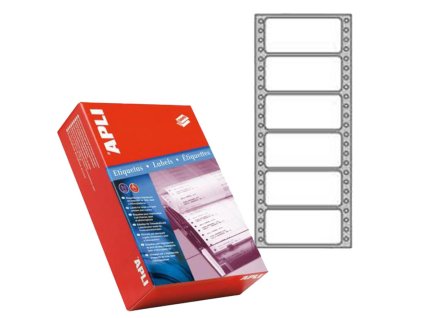 Etikety tabelačné 88,9x48,7mm APLI 1 radové