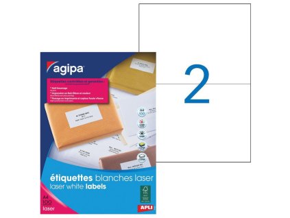 Etikety laser 210x148mm Agipa A4 100 hárkov
