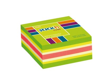 Samolepiaci bloček Stick’n Hopax mini, 51x51 mm, zelený mix