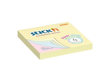 Samolepiaci bloček Stick’n Hopax Alternate, mix pastel, 76 x 76 mm