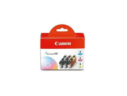 Atramentová náplň Canon CLI-8 C pre iP2400/5300/MP500/530/600/610/800 C/M/Y pack (3x400 str.)