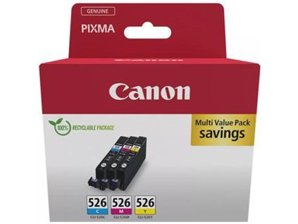 Atramentová náplň Canon CLI-526 pre MG 5150/5250/6150/8150 C/M/Y pack (3x450 str.)
