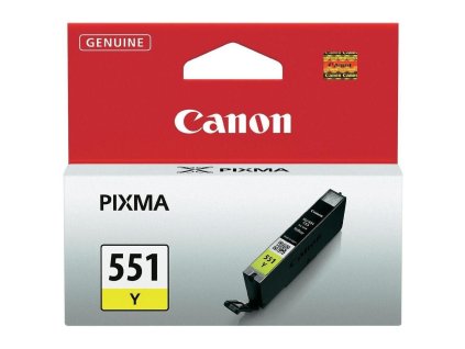 Atramentová náplň Canon CLI-551 Y pre MG 5450/6350, iP7250 yellow (330 str.)