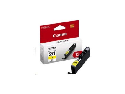 Atramentová náplň Canon CLI-551 Y pre MG 5450/6350/iP7250 yellow XL (500 str.)