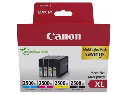 Atramentová náplň Canon PGI-2500 pre MAXIFY iB4050/MB5050/MB5350 XL multipack BK/C/M/Y