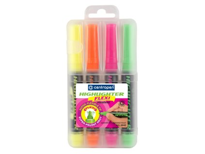 Sada zvýrazňovačov Centropen 8542 Flexi 4f