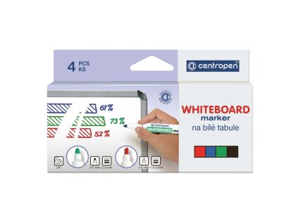 Sada popisovačov na tabule Centropen 8569/4S