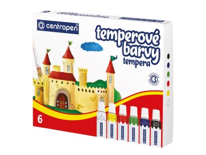 Temperové farby Centropen 6 farieb 12ml