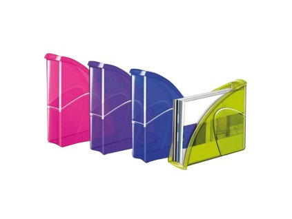 Stojan na časopisy Cep Happy transparentný zelený