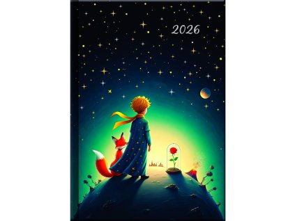 Diár denný A5 14,2 x 20,4 cm - ART Malý princ 2026