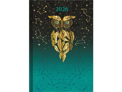 Diár týždenný A5 14,2 x 20,4 cm - ART Lapač snov 2026