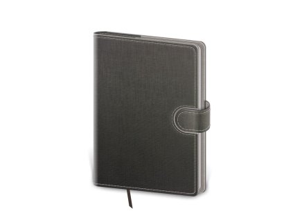 Diár Flip týždenný vreckový 9x14cm - šedo/šedý 2026
