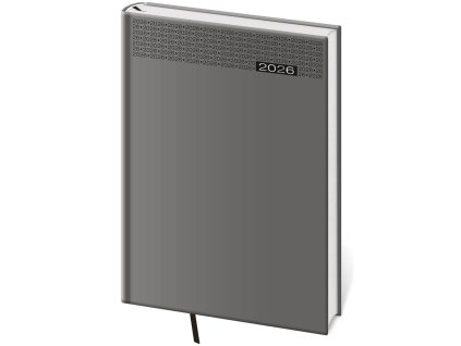 Diár Gommato denný A5 14,3x20,5 cm šedý 2026