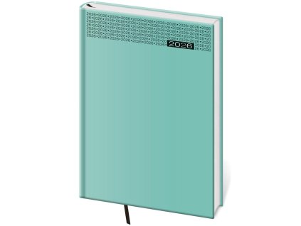 Diár Gommato denný A5 14,3x20,5 cm tyrkysový 2026