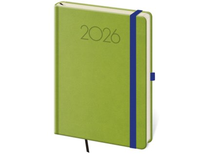 Diár New Praga týždenný A5 14,3x20,5cm zelený 2026
