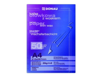 Uhľový papier fialový 50 ks