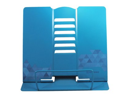 Stojan na knihy DONAU kovový, pre mládež, modrý