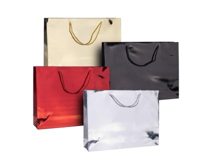 Darčeková taška DONAU HOME, laminovaná, 40x30x10cm, celoročná, s uchom, mix farieb bez možnosti výberu