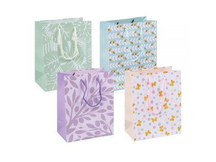 Darčeková taška DONAU HOME, laminovaná, 18x23x10cm, celoročná, šnúrka, mix motívov bez možnosti výberu