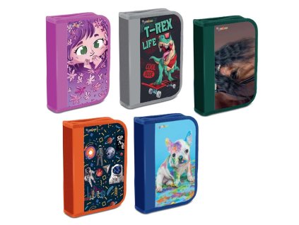 Peračník DONAU 1 zipsový plný 1-klopý, mix motívov, 10 ks