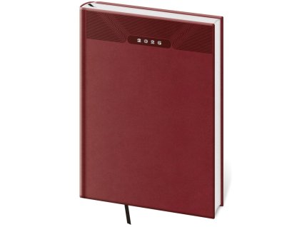 Diár Print classic týždenný B5 17x24cm anglická červená 2026