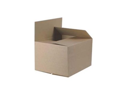 Krabica s klopou hnedá 410x320x250 mm