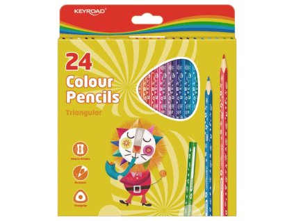 Farbičky KEYROAD, 24 farieb