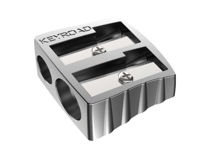 Strúhadlo na ceruzky dvojité hliníkové KEYROAD display 24 ks