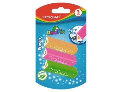 Guma univerzálna KEYROAD Roofix, blister 3 ks, mix farieb