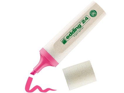 Zvýrazňovač edding 24 ružový