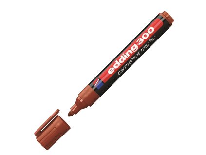 Permanentný popisovač edding 300 hnedý