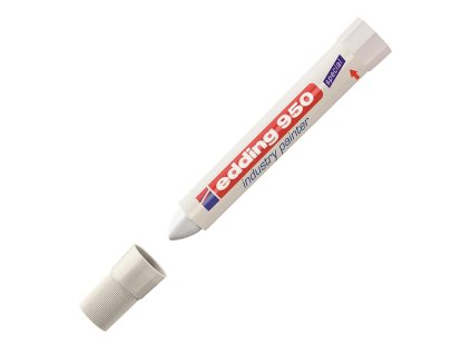 Priemyselný voskový popisovač edding 950 biely