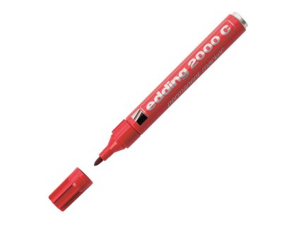 Permanentný popisovač edding 2000C červený