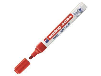 Kriedový popisovač edding 4095 červený