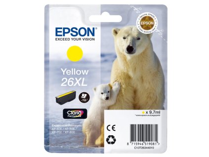 Atramentová náplň Epson T2634 26XL Claria yellow pre XP-600/700 (9,7 ml)