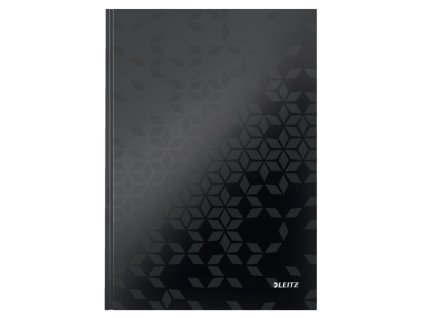 Záznamová kniha Leitz WOW A4 80 listov linajková čierna