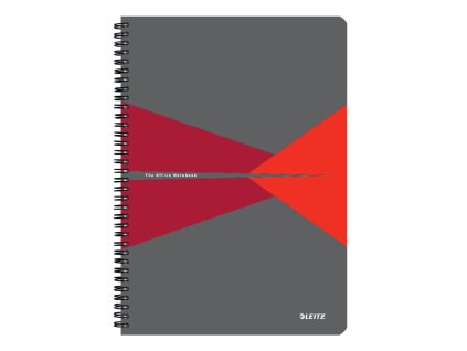 Blok Leitz Office Card A4 90 listov linajkový červený