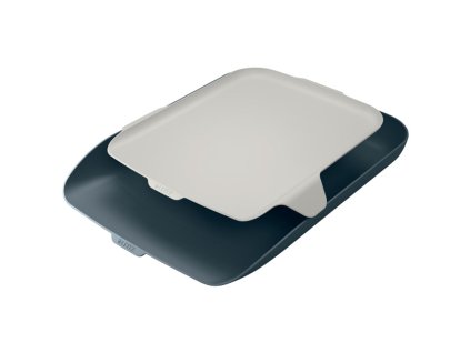 Odkladač s organizérom Leitz Cosy zamatová sivá