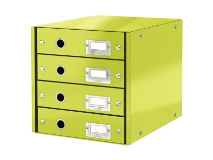 Zásuvkový box Leitz Click & Store 4 zásuvky zelený