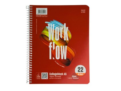 Blok College Format Werk Ursus Basic A5 80 listov štvorčekový 70g