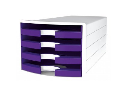 Zásuvkový box IMPULS otvorený fialový