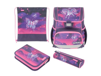 Školská taška Herlitz Loop+ Unicorn, sada