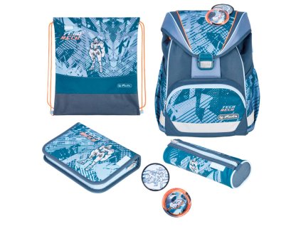 Školská taška Herlitz UltraLight+TechMech, sada