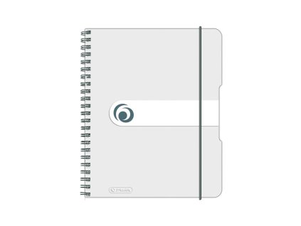 Blok poznámkový štvorčekový Herlitz Easy Orga A5 80 listov transparentný biely