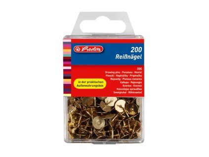 Pripináčiky zlaté Herlitz 200ks