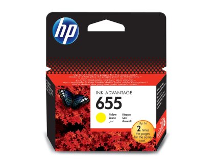 Atramentová náplň HP CZ112AE HP 655 yellow (600 str.)