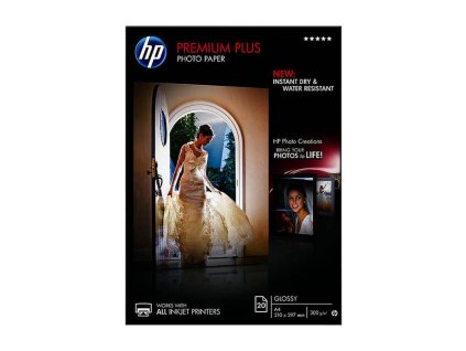 Fotopapier HP inkjet premium plus, lesklý, A4, 300 g, CR672A
